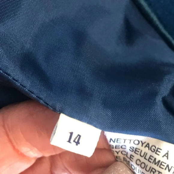 Doncaster Signature Teal Blue Wool Blend Double Breasted Jacket Size 14 - Picture 8 of 8